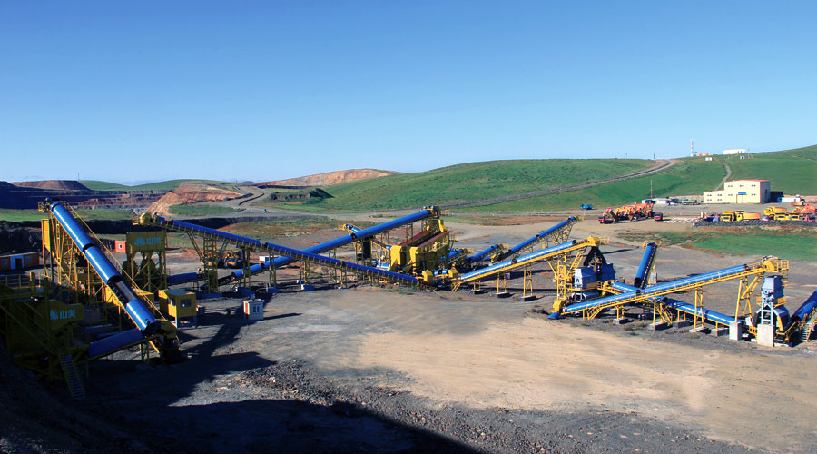 蒙古時產500噸鐵礦石破碎生產線